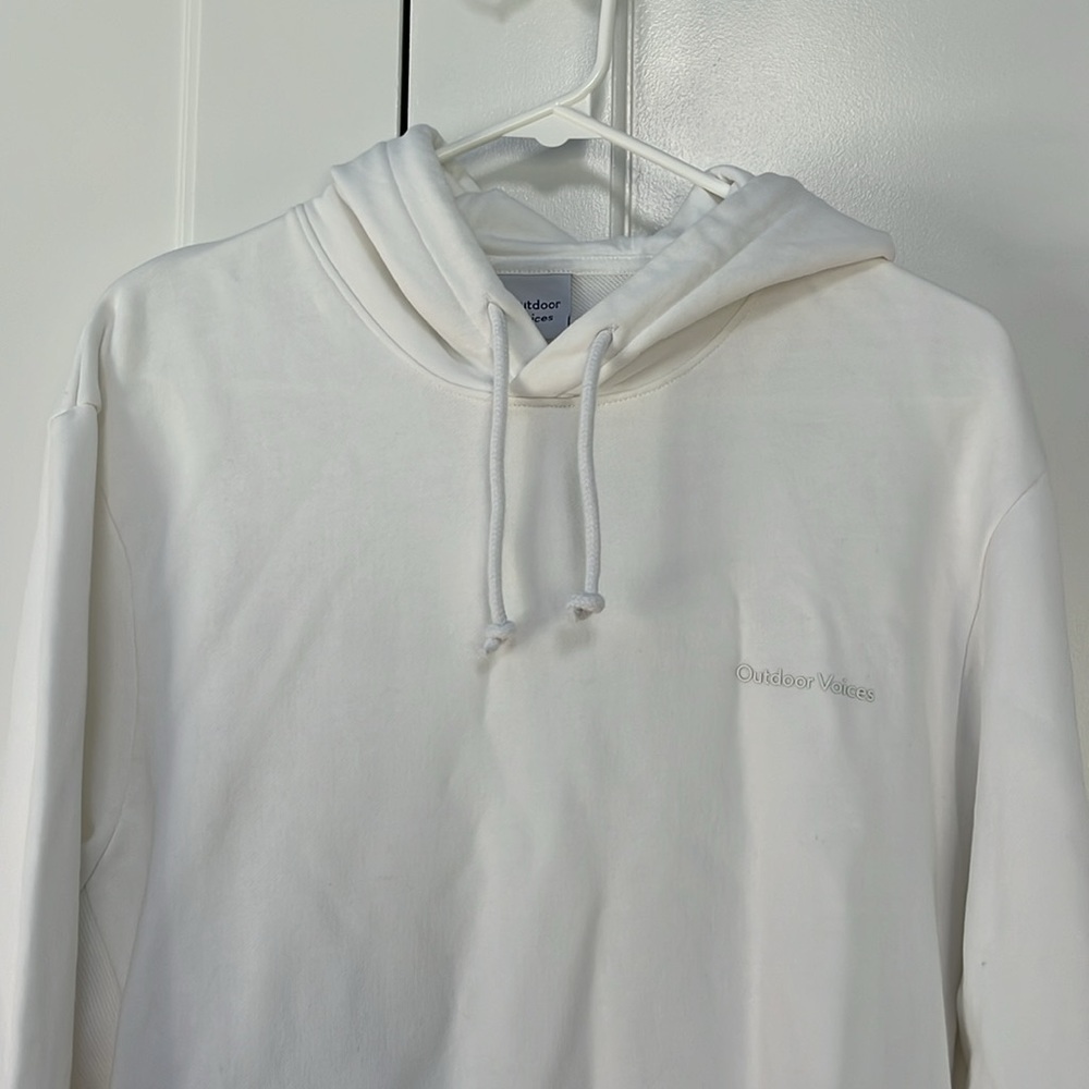 Outdoor Voices White Hoodie size S